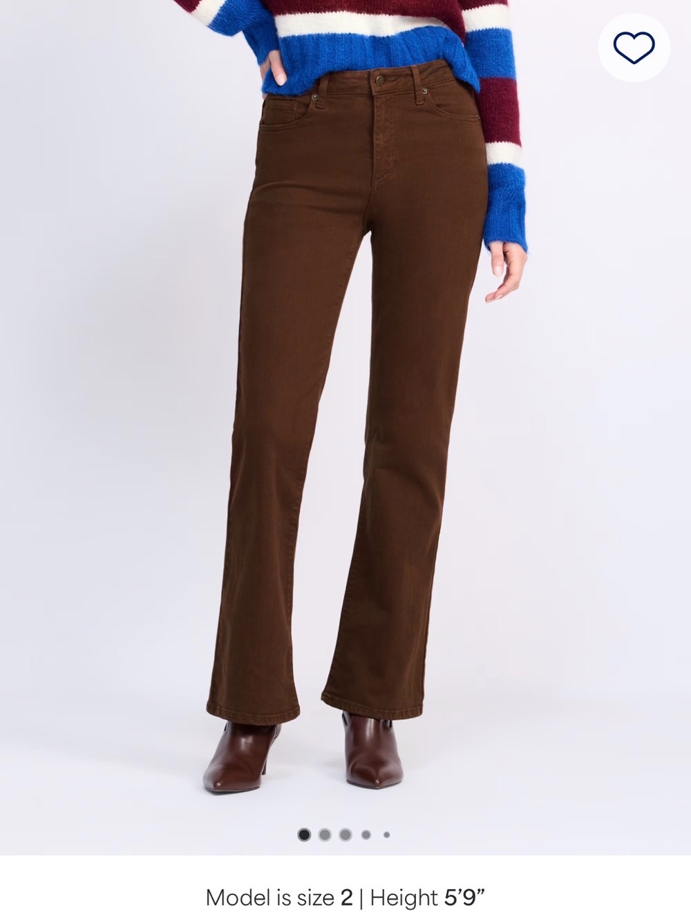 Brown Bootcut Pants just USA MIA bootcut